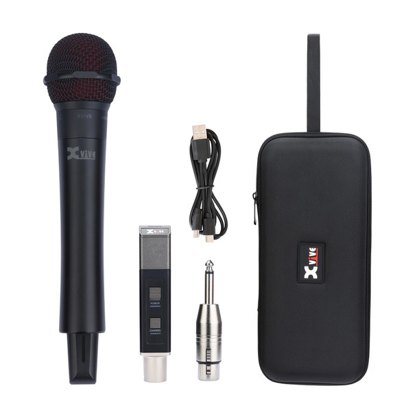 XVIVE M5 Wireless Dynamic Microphone System, 5.8GHZ, Black 