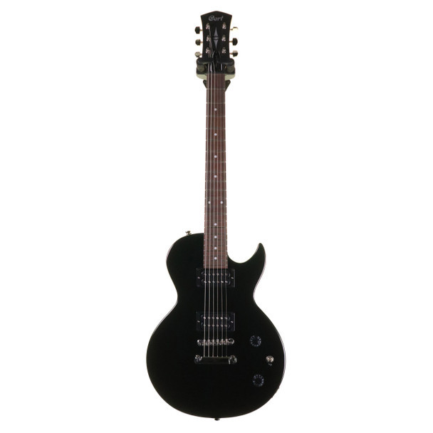 Cort CR50-BK Singlecut Classic Rock Series Electric Guitar, Black 