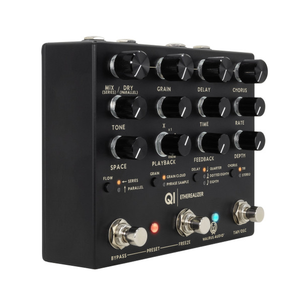 Walrus Audio Qi Etherealizer Multi Effects Pedal, Black 