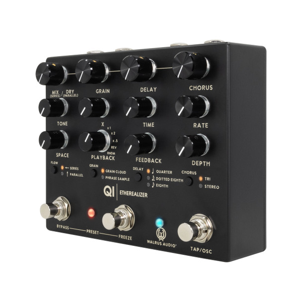 Walrus Audio Qi Etherealizer Multi Effects Pedal, Black 