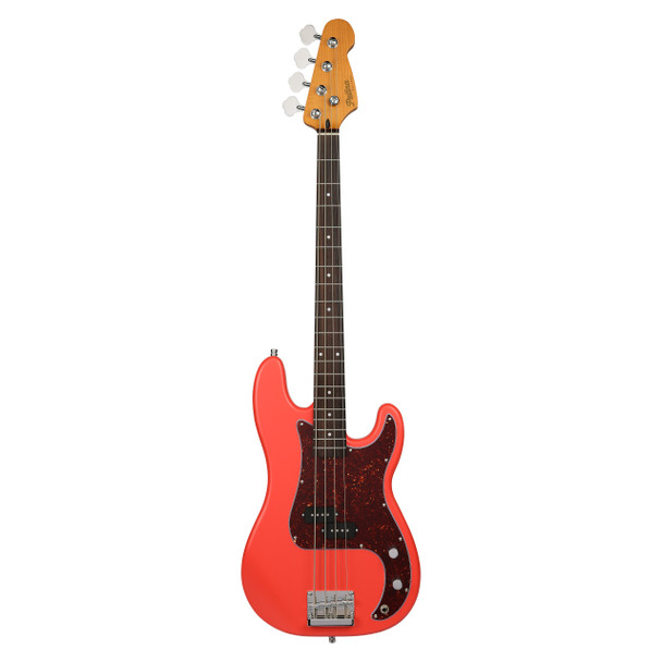 Patina PPB-3 FRD Bass Guitar, Fiesta Red 