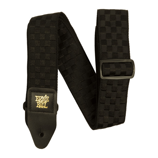 Ernie Ball Classic Jacquard Guitar Strap, Black Checkers 