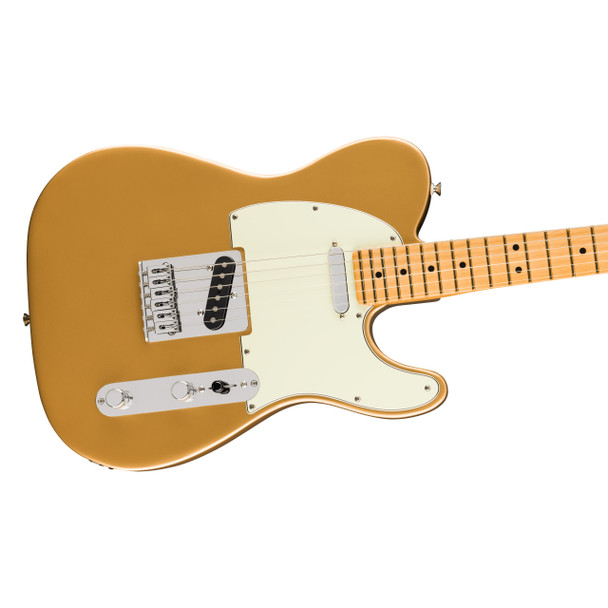 Fender 75th Anniversary Player II Telecaster Electric Guitar, Aztec Gold, MN 