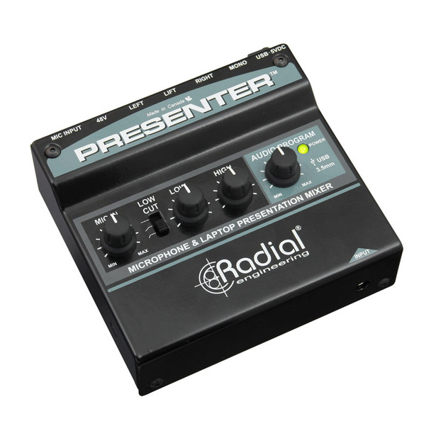 Radial Presenter Professional AV Presentation Package with Shure SM58 & Cables 