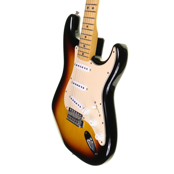 Fender Standard Stratocaster Electric Guitar, Sunburst, with Tex Mex Pickups (pre-owned)