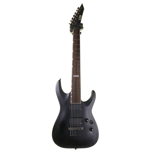 ESP LTD MH-417 7-String Electric Guitar, Black Satin (pre-owned)