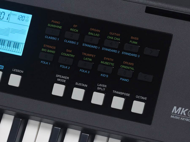 Medeli MK61 Nebula Series 61 Note Touch Sensitive Keyboard, Black  