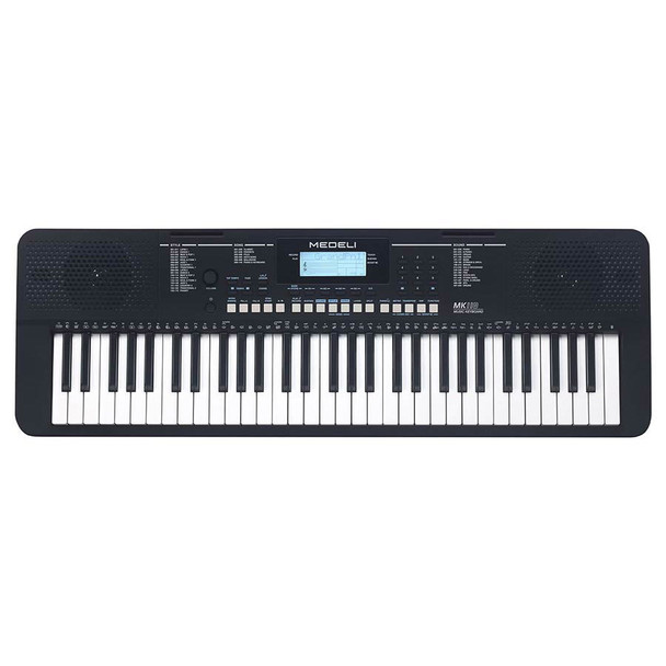 Medeli MK110 Millenium Series 61 Note Touch Sensitive Keyboard, Black  
