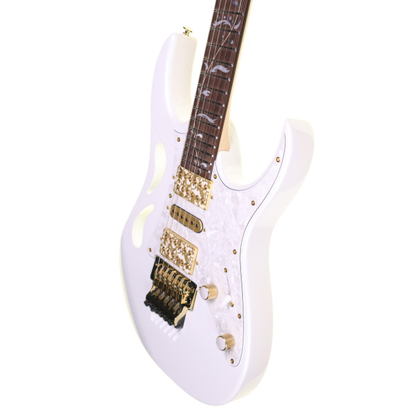 Ibanez PIA3761 Steve Vai Electric Guitar, Stallion White with Hard Case (pre-owned)