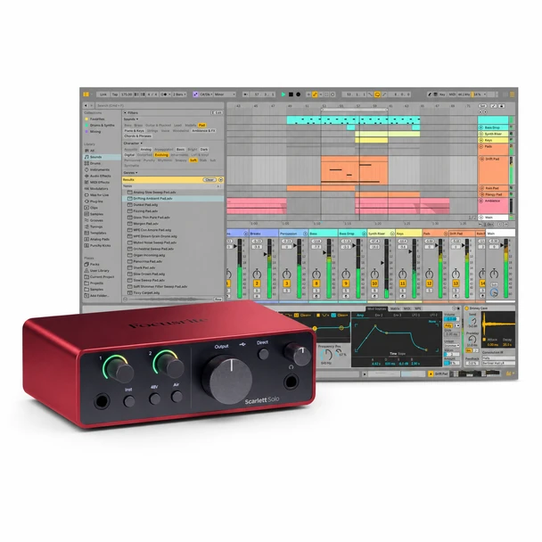 Focusrite Scarlett Solo (4th Gen) with Ableton Live Standard 