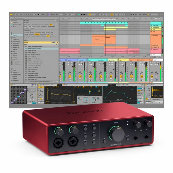 Focusrite Scarlett 16i16 (4th Gen) with Ableton Live 12 Standard 
