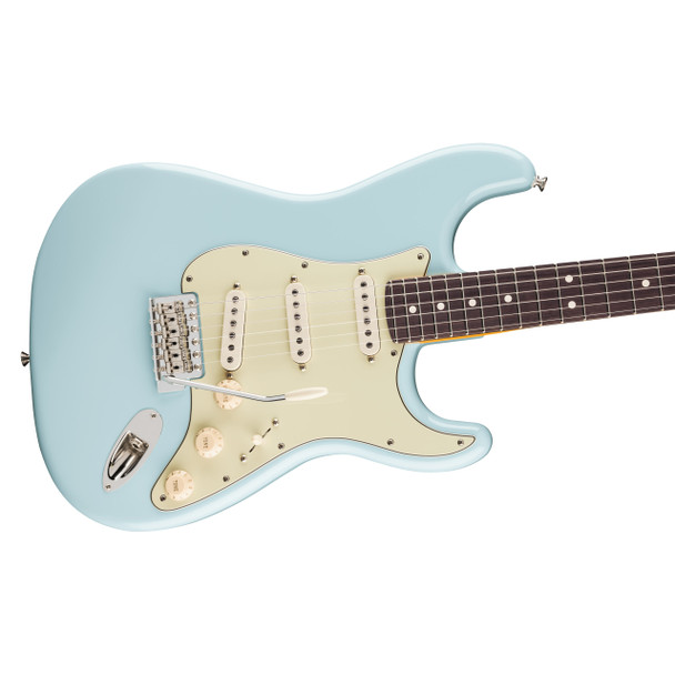 Fender Ltd Edition American Professional Classic Stratocaster Electric Guitar, Daphne Blue, RW 