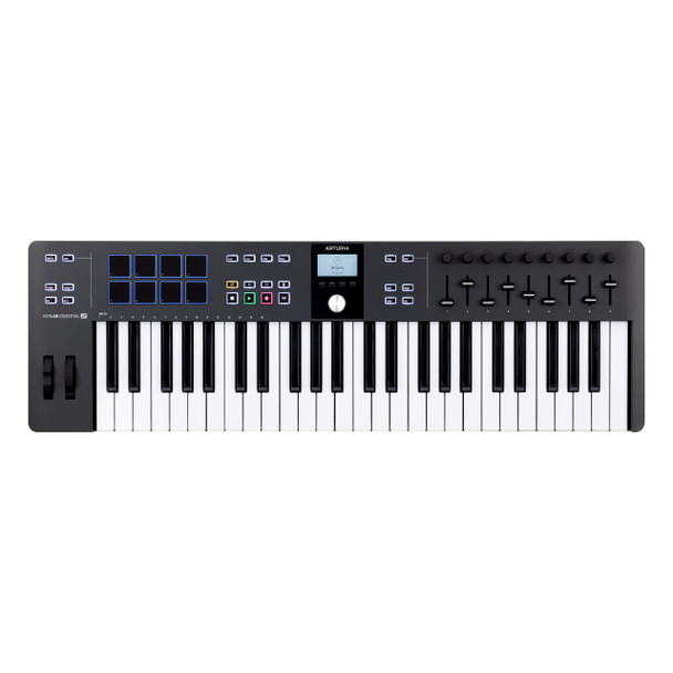 Arturia Keylab Essential 49 MK3 Controller Keyboard, Black with Ableton Live 12 Standard 