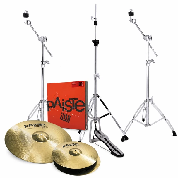 Paiste P101BS214 101 Cymbal Set with Mapex Stands 