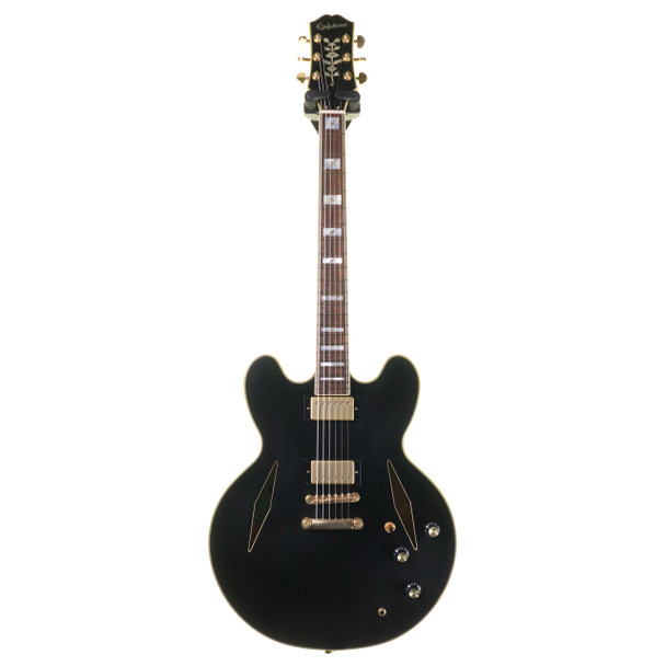 Epiphone Emily Wolfe Sheraton Electric Guitar, Stealth Black Aged Gloss with Case (pre-owned)
