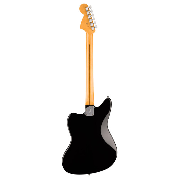 Fender Ltd Edition Player Fusion Jaguar Baritone Special Electric Guitar, Black, Ebony 