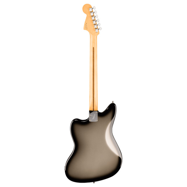 Fender Ltd Edition Player Fusion Jaguar Baritone Special Electric Guitar, Silverburst, Ebony 
