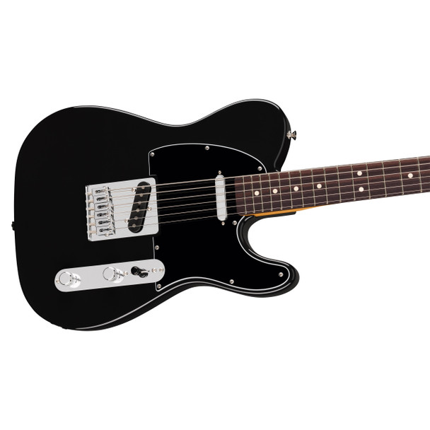 Fender 75th Anniversary Player II Baritone Telecaster Electric Guitar, Black, RW 