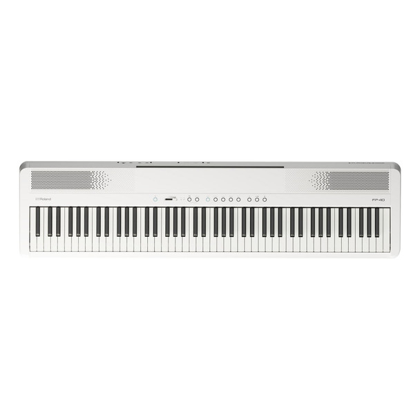 Roland FP-40 WH Digital Piano, White with Stand & Pedals 