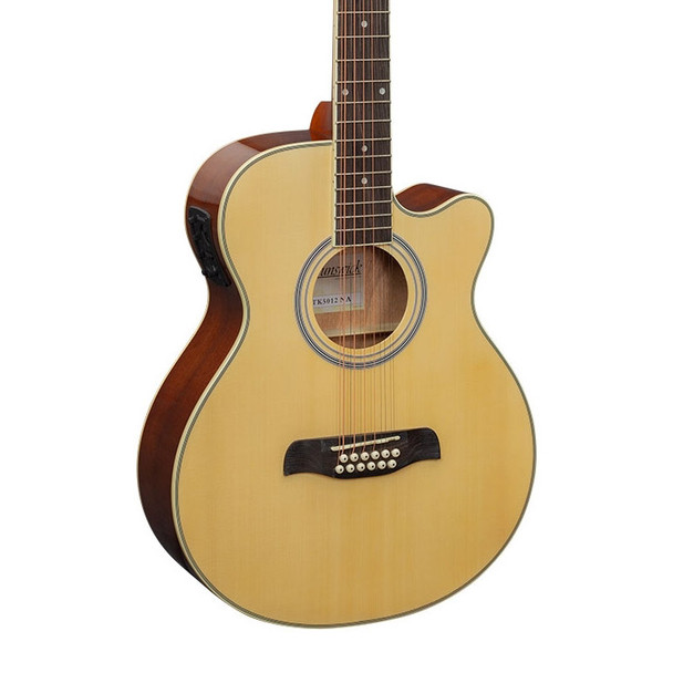 Brunswick Grand Auditorium 12 String Electro-Acoustic Guitar, Natural 