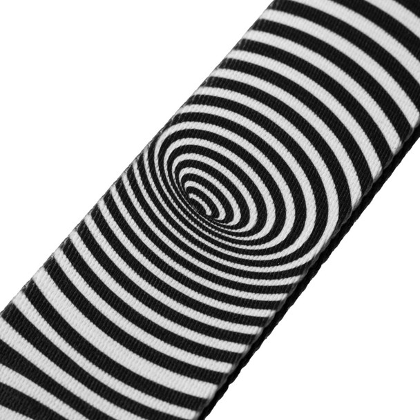 Levys Optical Illusion Print Guitar Strap, Worm Hole 
