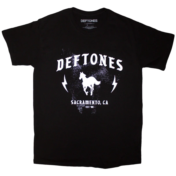 Deftones Unisex T-Shirt Electric Pony (Black) Large 