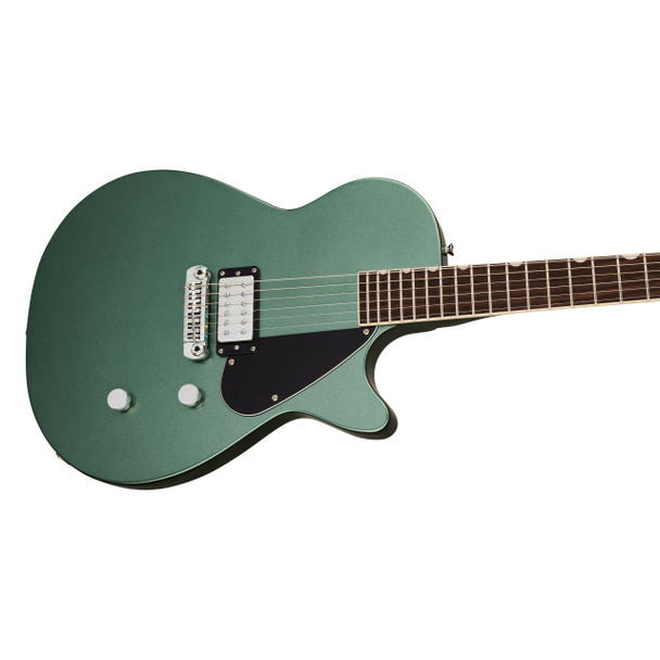 Gretsch Electromatic Jet Club 1 Pickup Electric Guitar, Steel Olive, RW 