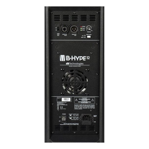 dB Technologies B-Hype 12 12 inch Active PA Speaker, Single 