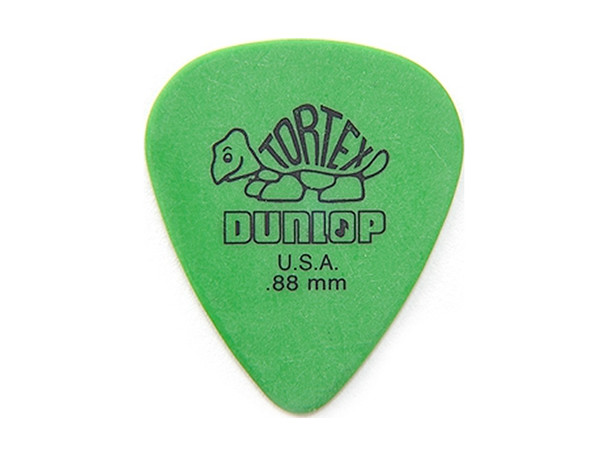 Dunlop Tortex Standard Plectrum, 0.88mm, Pack of 12 
