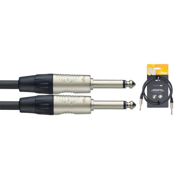 Stagg NGC3R 3M/10FT Jack to Jack Instrument Cable 