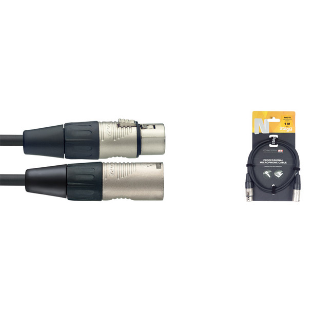 Stagg NMC1R 1M/3FT XLR to XLR Microphone Cable 