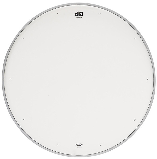 DW White Coated Snare Drum Batter Head, 13-inch 