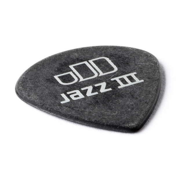 Dunlop Tortex Pitch Black Jazz III 1.14mm Plectrums, Pack of 12 