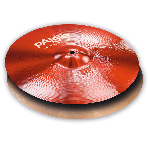 Paiste Color Sound 900 Red 15-inch Heavy Hi-Hat Cymbals 