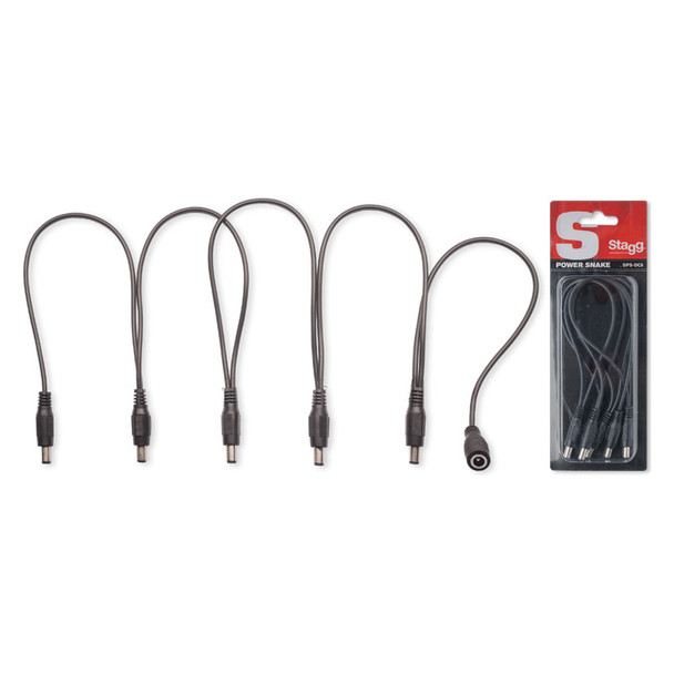 Stagg SPS-DC-5M1F 5 Way DC Power Harness 