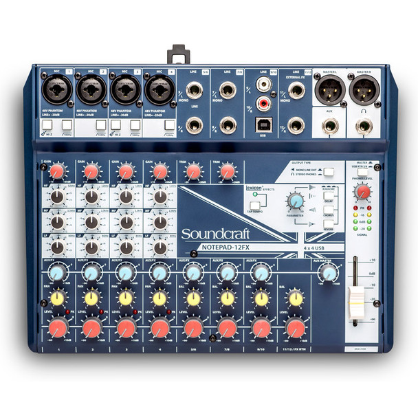 Soundcraft Notepad-12FX 12 Channel Analogue Mixer with USB and FX 