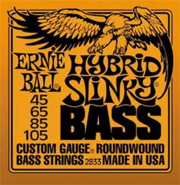 Ernie Ball Hybrid Slinky Bass Guitar Strings 45-105 