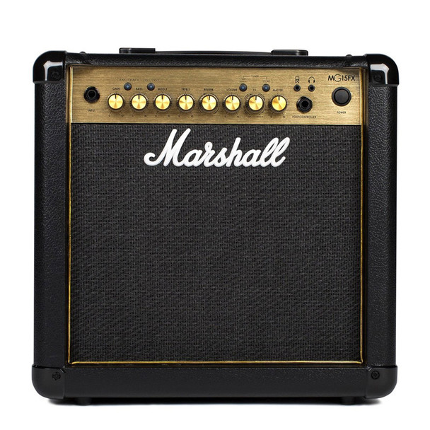 Marshall MG15GFX 15W Guitar Combo with FX, Gold 