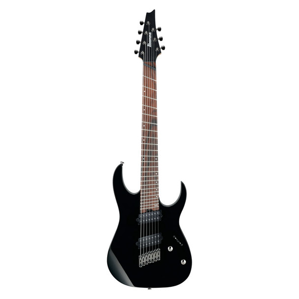 Ibanez RGMS7-BK RG Iron Label, 7 String Electric Guitar, Black 