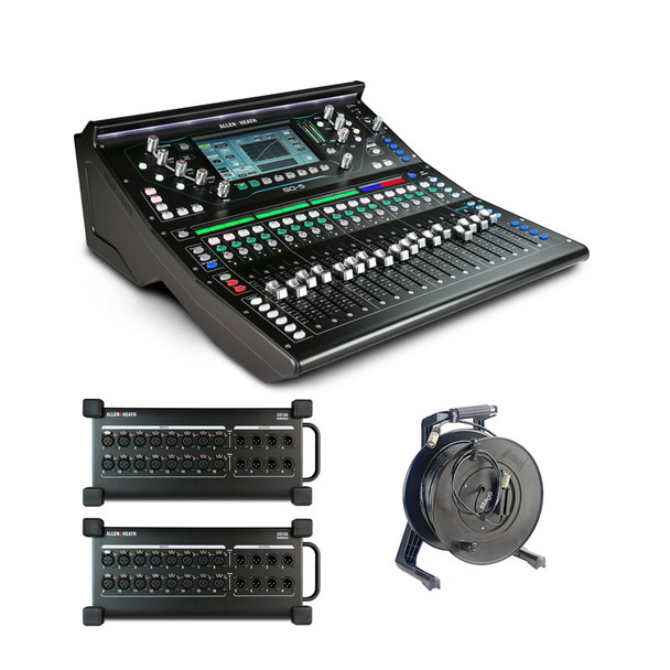 Allen & Heath SQ5 & two DX168 Digital Mixing Console Bundle 