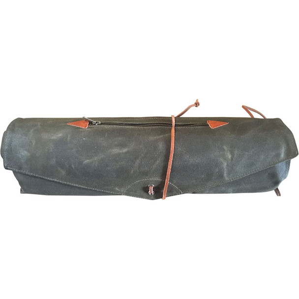 Tackle Waxed Canvas Roll Up Stick Bag, Forest Green 