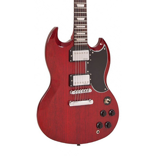 Vintage VS6 Reissued Electric Guitar, Cherry Red 