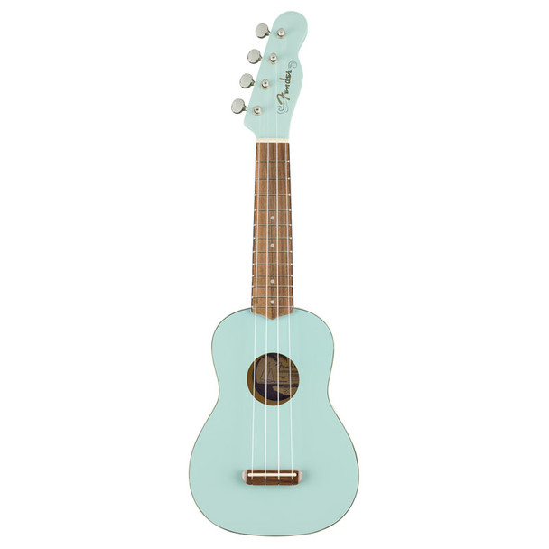 Fender Venice Soprano Ukulele, Daphne Blue, Walnut Fingerboard 