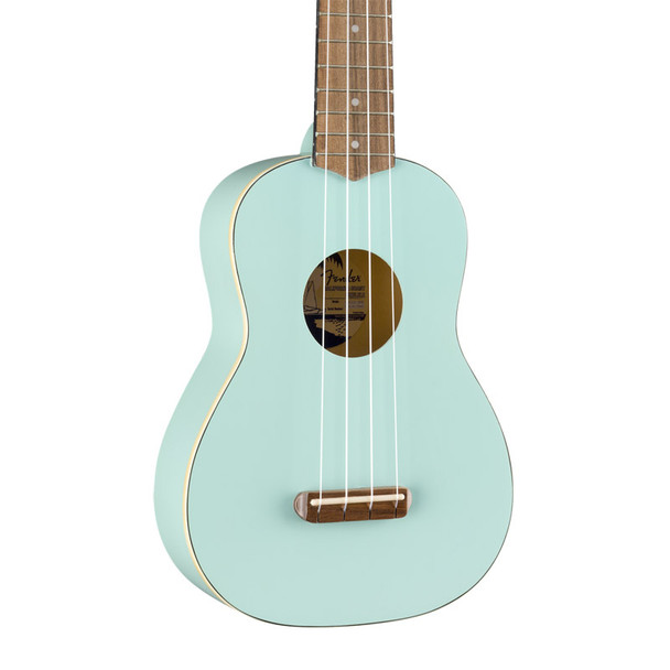 Fender Venice Soprano Ukulele, Daphne Blue, Walnut Fingerboard 