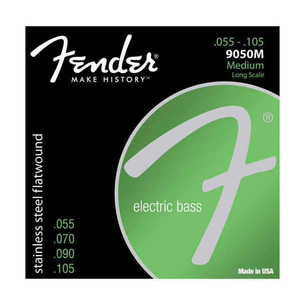 Fender 9050m Stainless Flatwound 55-105 Bass Guitar Strings  