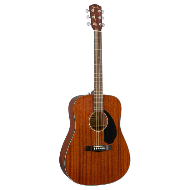 Fender CD-60S Dreadnought Acoustic Guitar, All-Mahogany 