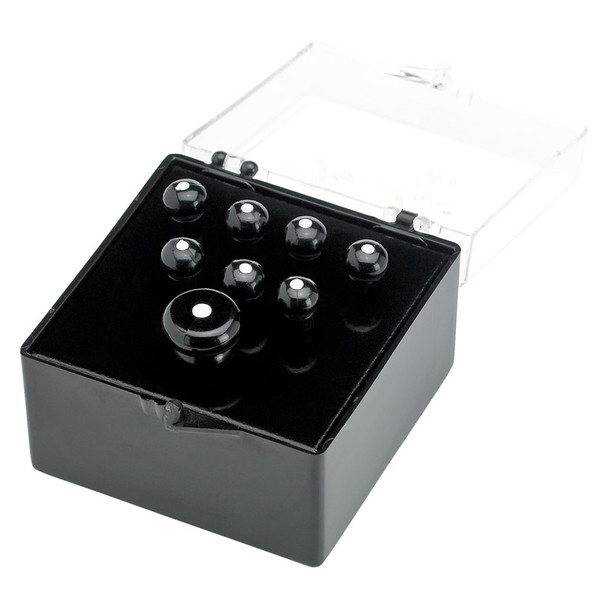 Fender Bridge Pin Set, Black with White Dot 