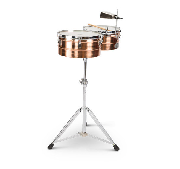 Natal NT1314TBRO Bronze 13 & 14 Inch Timbales with Stand 