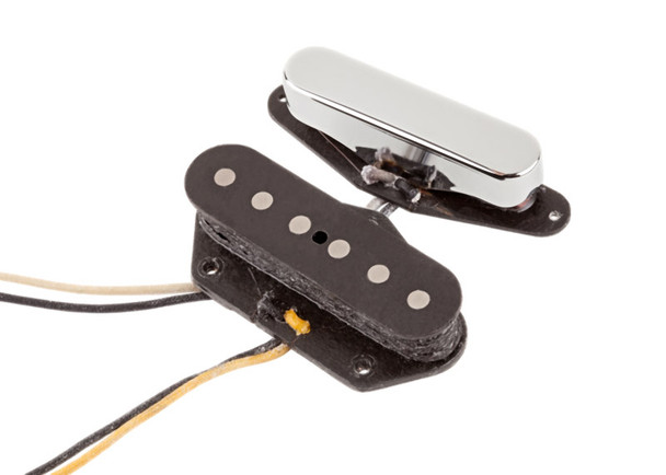 Fender Custom Shop 51 Nocaster Tele Pickups, Set of 2, Black / Chrome  