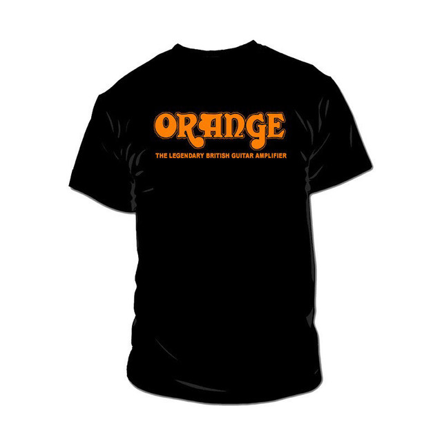Orange Amps Crest Logo T Shirt, Black, Large - Absolute Music